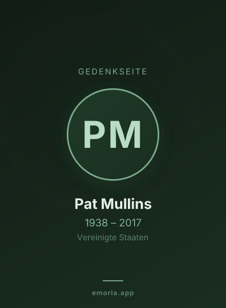 Gedenkportrait von Pat Mullins