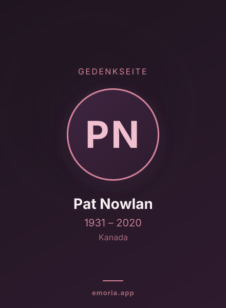Gedenkportrait von Pat Nowlan