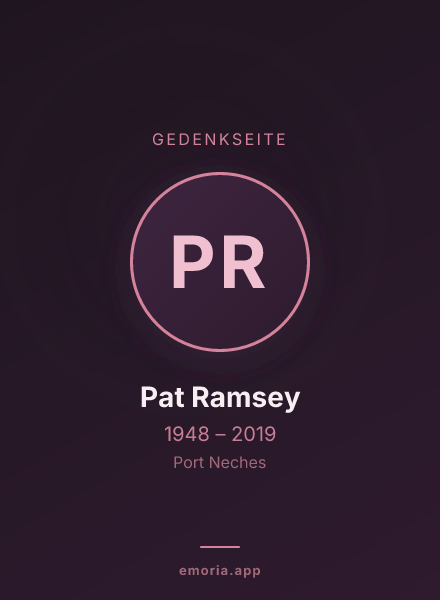 Gedenkportrait von Pat Ramsey