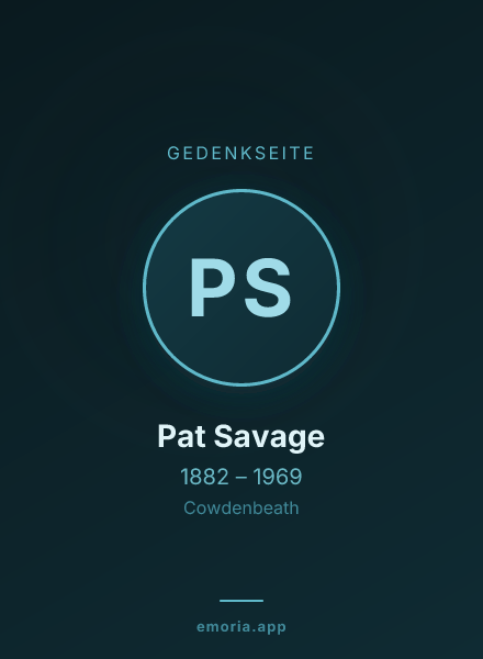Gedenkportrait von Pat Savage