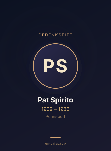 Gedenkportrait von Pat Spirito