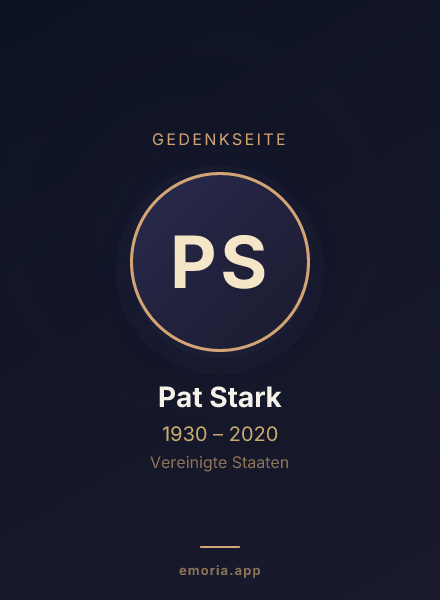 Gedenkportrait von Pat Stark