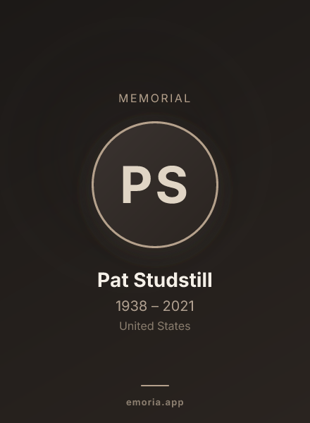 Memorial portrait of Pat Studstill