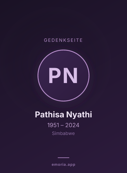 Gedenkportrait von Pathisa Nyathi