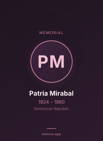 Memorial portrait of Patria Mirabal