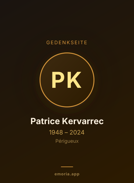 Gedenkportrait von Patrice Kervarrec