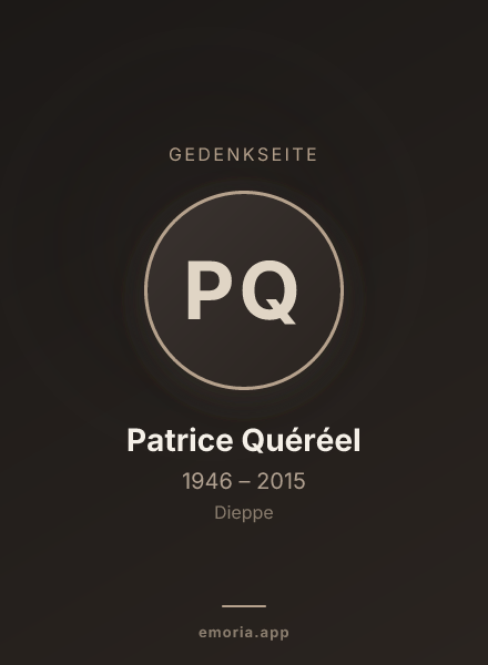 Gedenkportrait von Patrice Quéréel