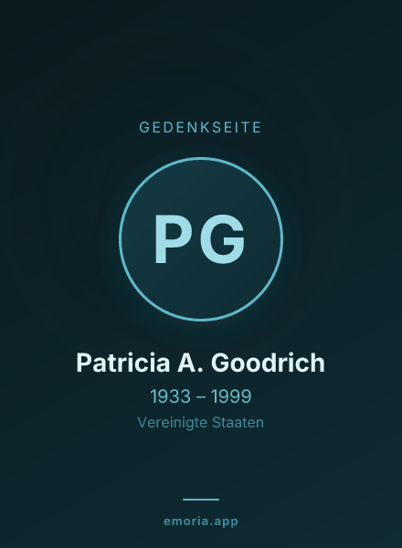 Gedenkportrait von Patricia A. Goodrich