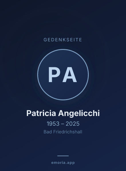 Gedenkportrait von Patricia Angelicchi