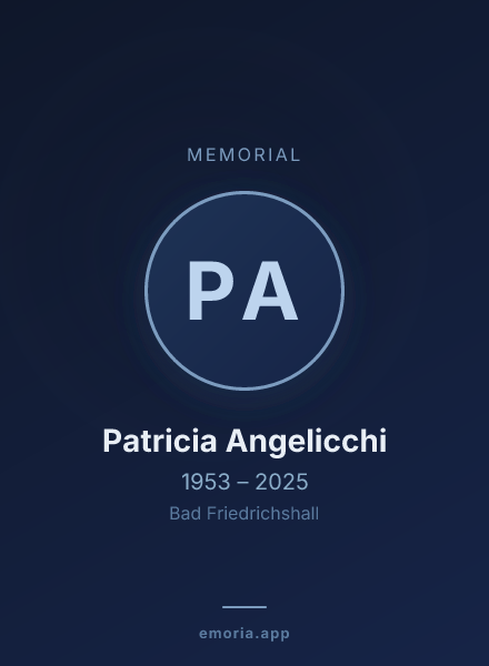 Memorial portrait of Patricia Angelicchi