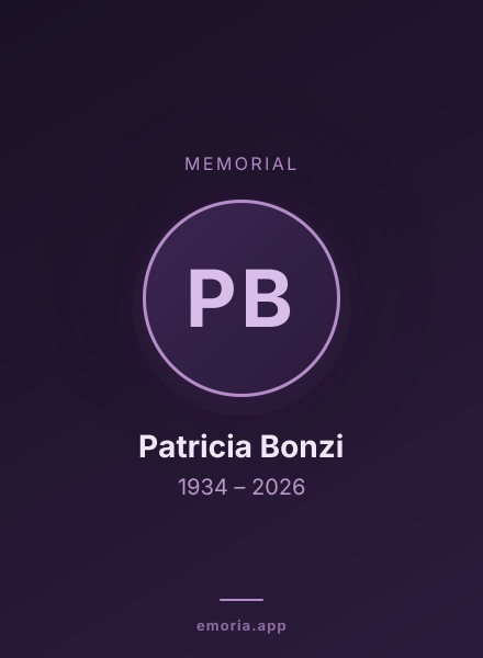 Memorial portrait of Patricia Bonzi