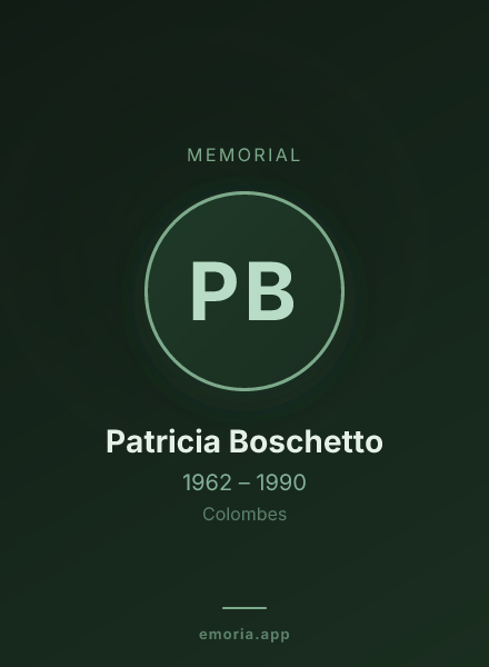 Memorial portrait of Patricia Boschetto
