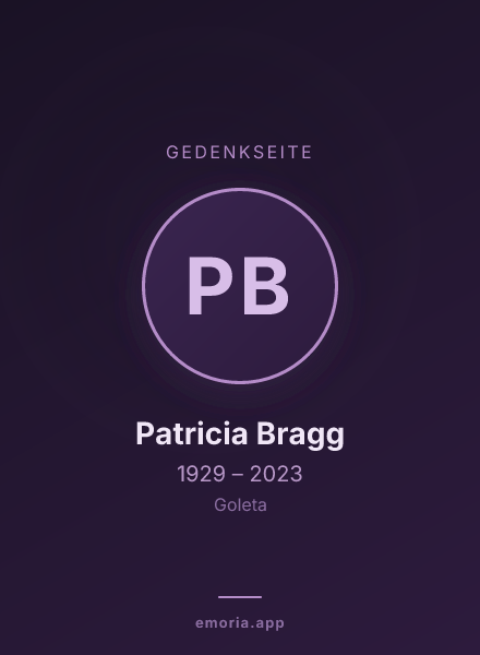 Gedenkportrait von Patricia Bragg