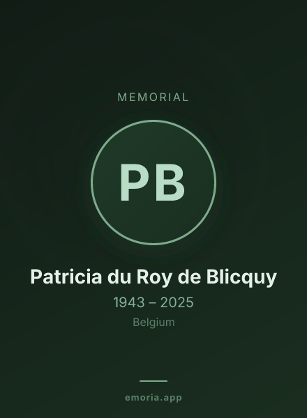 Memorial portrait of Patricia du Roy de Blicquy