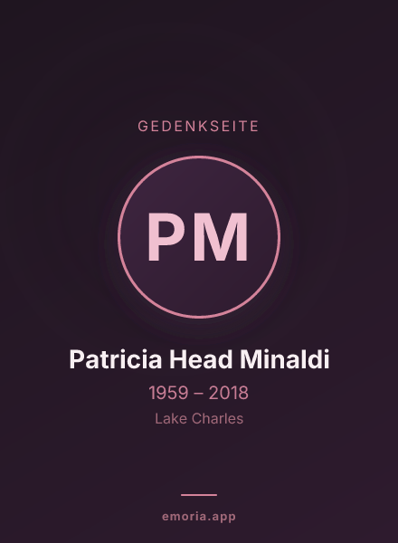 Gedenkportrait von Patricia Head Minaldi