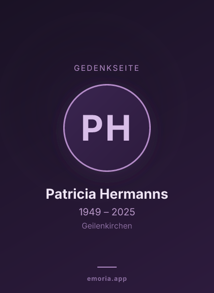 Gedenkportrait von Patricia Hermanns