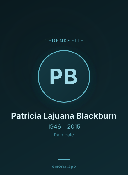 Gedenkportrait von Patricia Lajuana Blackburn