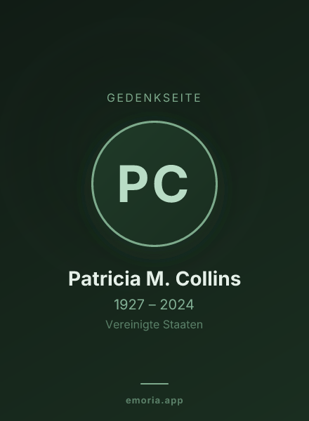 Gedenkportrait von Patricia M. Collins