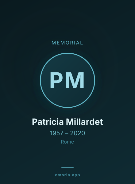 Memorial portrait of Patricia Millardet