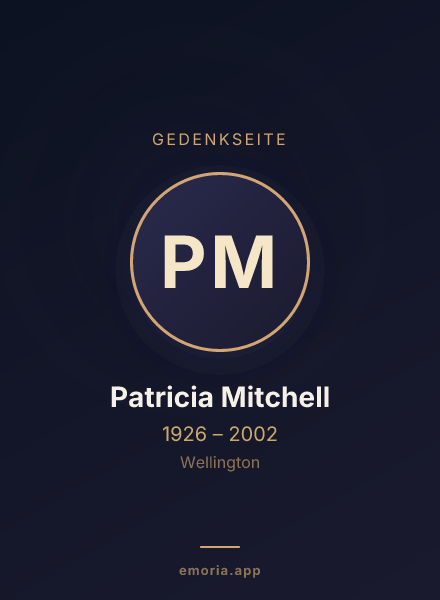 Gedenkportrait von Patricia Mitchell
