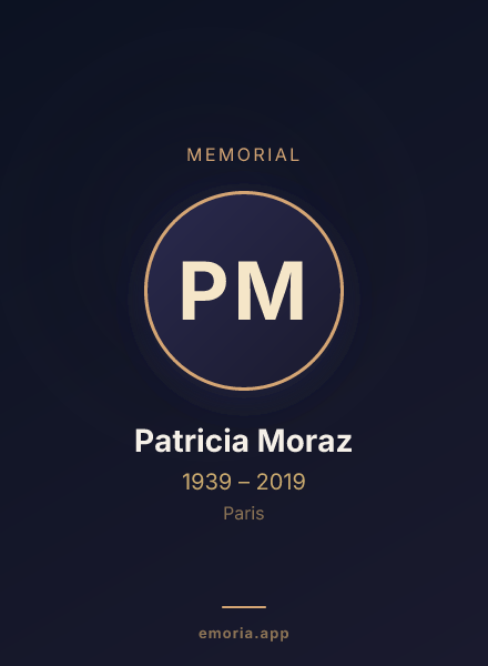 Memorial portrait of Patricia Moraz