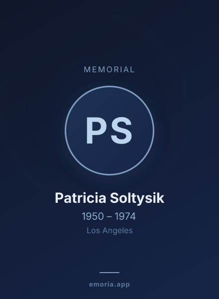 Memorial portrait of Patricia Soltysik