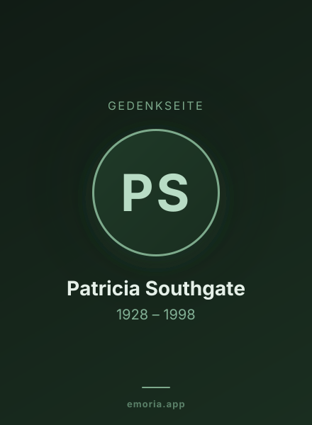 Gedenkportrait von Patricia Southgate