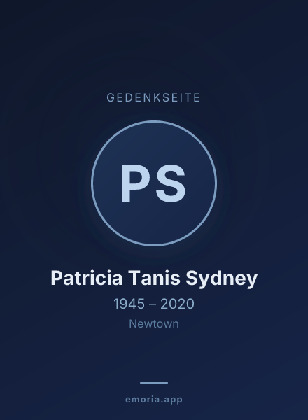Gedenkportrait von Patricia Tanis Sydney