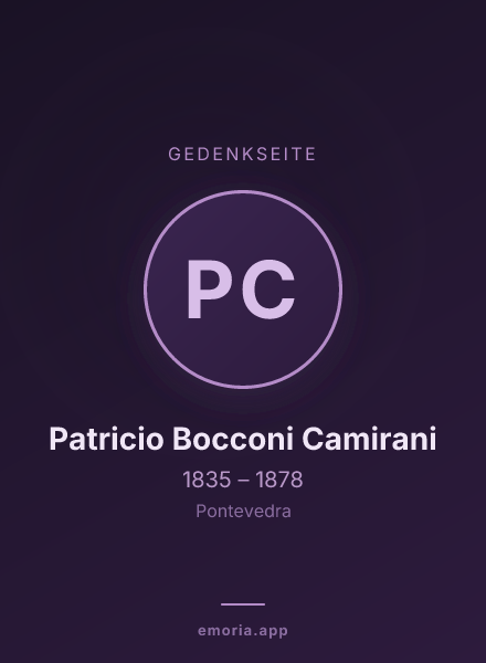 Gedenkportrait von Patricio Bocconi Camirani