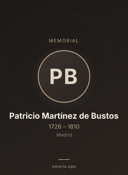 Memorial portrait of Patricio Martínez de Bustos