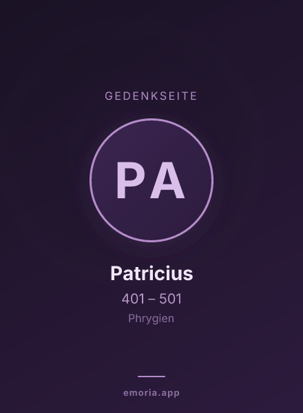 Gedenkportrait von Patricius
