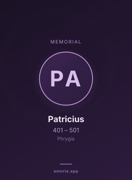 Memorial portrait of Patricius