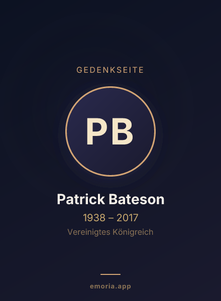 Gedenkportrait von Patrick Bateson