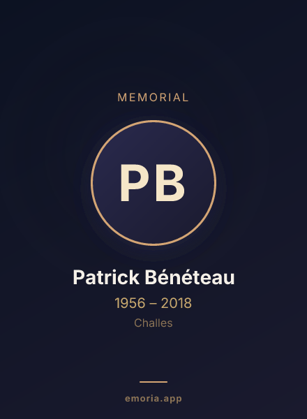 Memorial portrait of Patrick Bénéteau