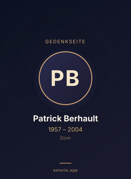 Gedenkportrait von Patrick Berhault