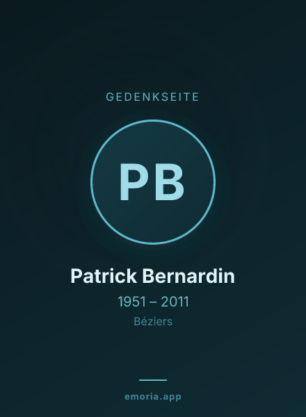 Gedenkportrait von Patrick Bernardin