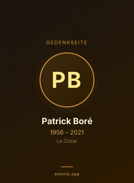 Gedenkportrait von Patrick Boré