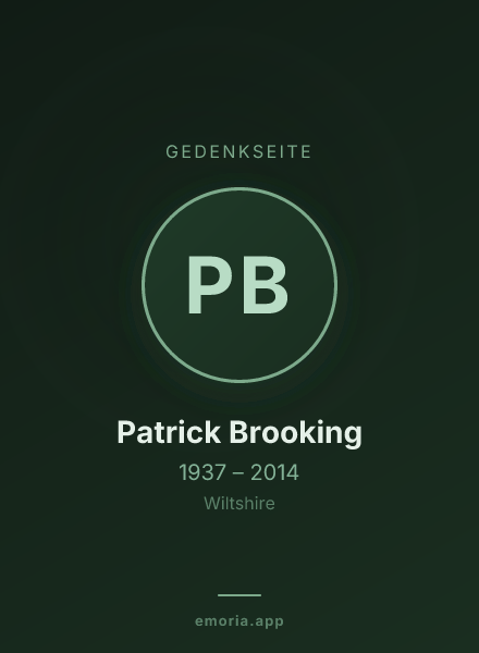 Gedenkportrait von Patrick Brooking