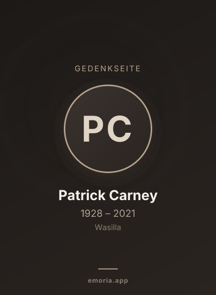 Gedenkportrait von Patrick Carney
