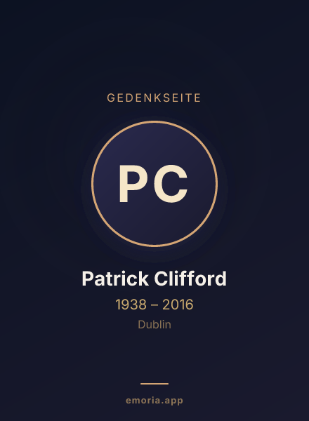 Gedenkportrait von Patrick Clifford