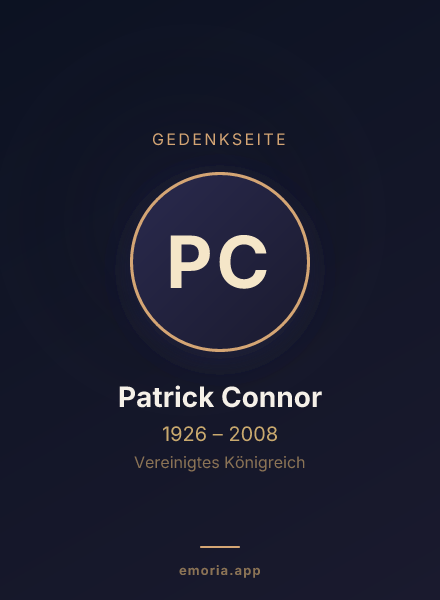 Gedenkportrait von Patrick Connor