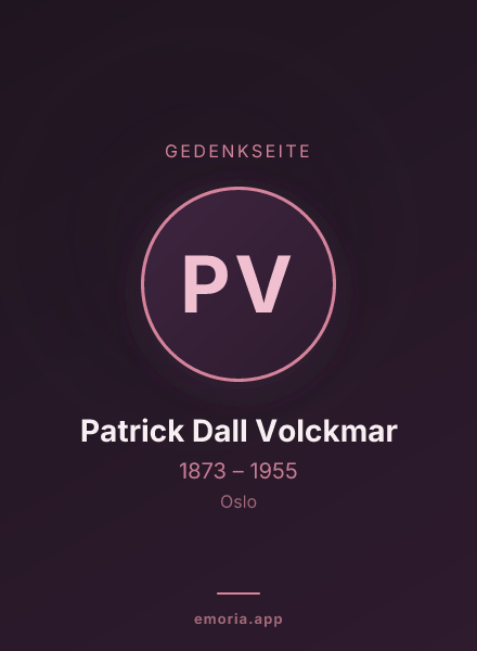 Gedenkportrait von Patrick Dall Volckmar