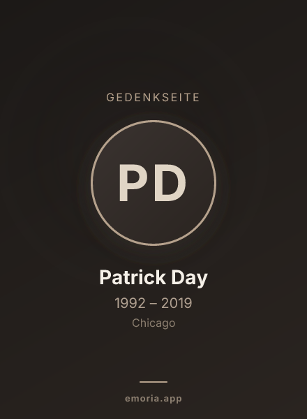 Gedenkportrait von Patrick Day