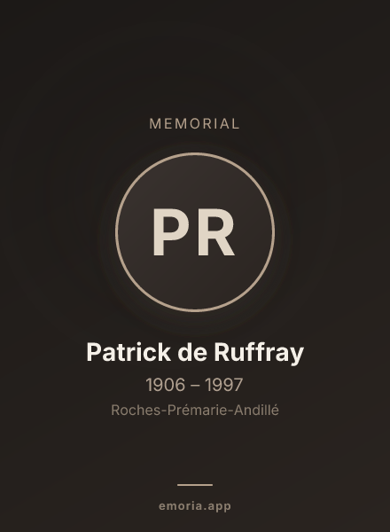 Memorial portrait of Patrick de Ruffray