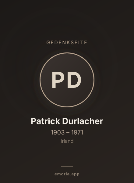 Gedenkportrait von Patrick Durlacher