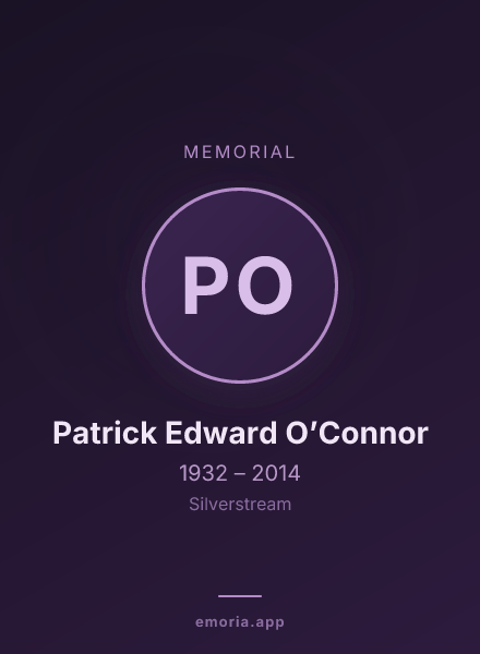 Memorial portrait of Patrick Edward O’Connor