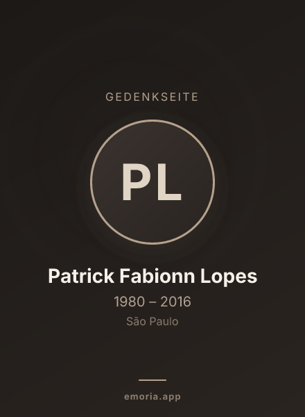 Gedenkportrait von Patrick Fabionn Lopes
