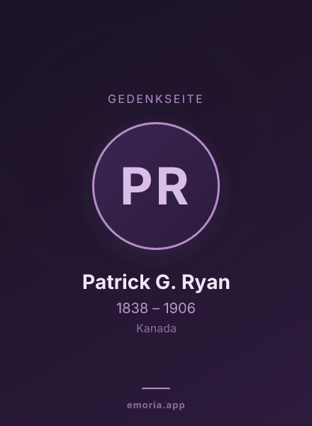 Gedenkportrait von Patrick G. Ryan