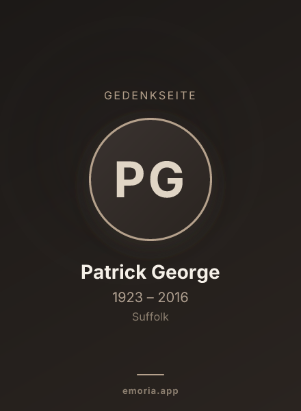 Gedenkportrait von Patrick George