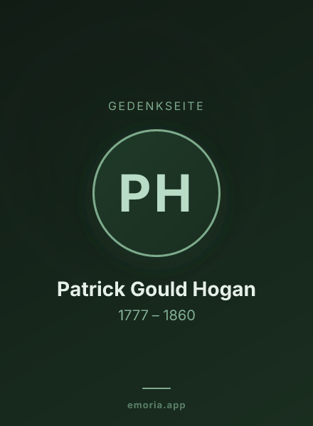 Gedenkportrait von Patrick Gould Hogan